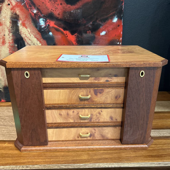 Wood Locking Jewelry Case (LII)