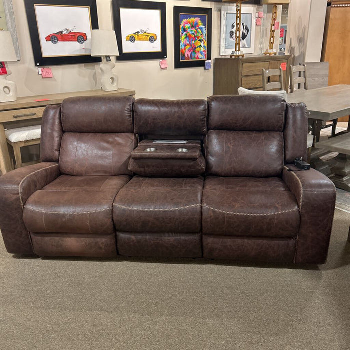 Brown Fabric Sofa (SLH)