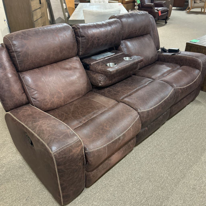 Brown Fabric Sofa (SLH)