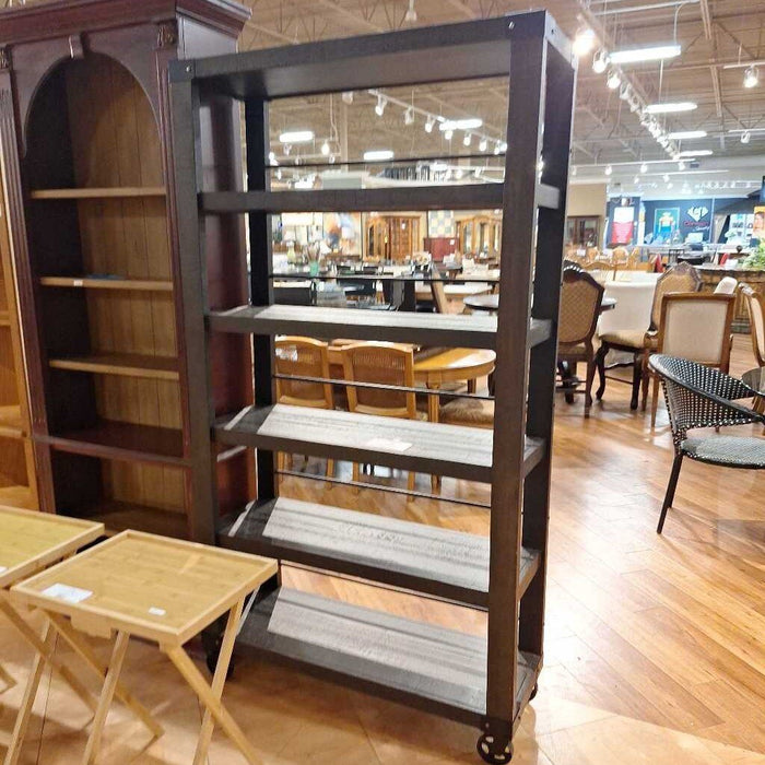 DW Metal Accented 4 Tier Bookshelf (ATH)