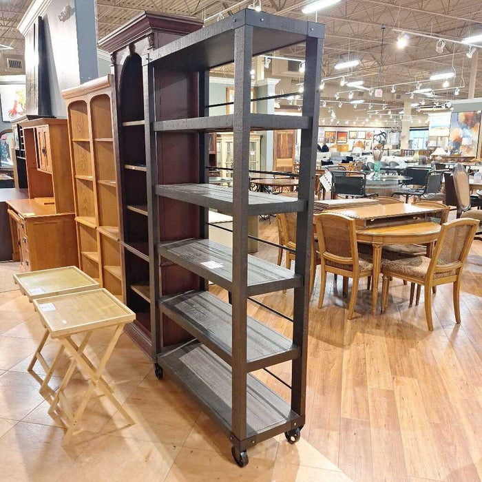 DW Metal Accented 4 Tier Bookshelf (ATH)