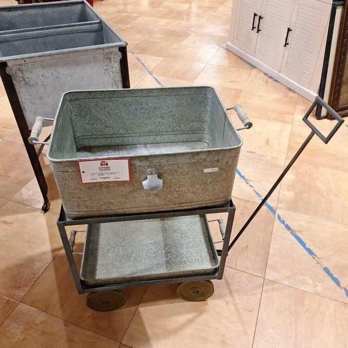 2 Tier Metal Tub Cart (TI)