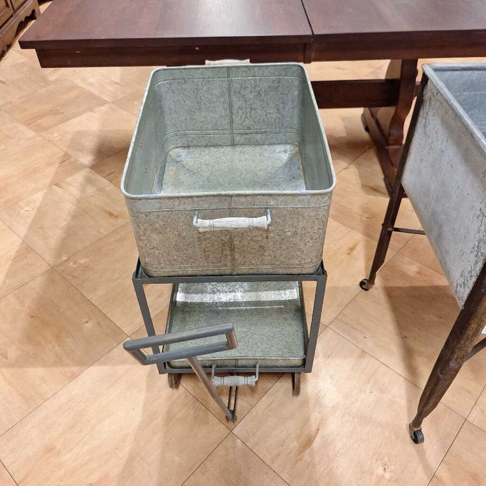 2 Tier Metal Tub Cart (TI)