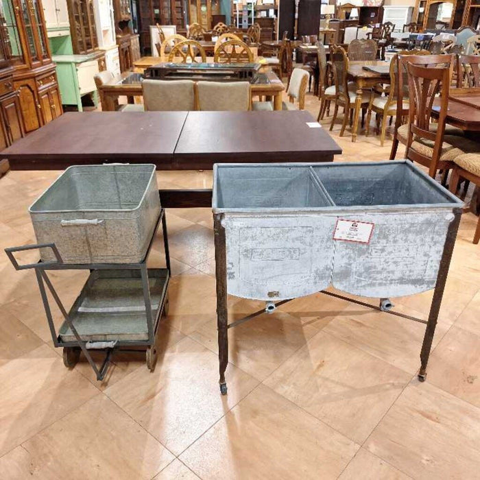 2 Tier Metal Tub Cart (TI)