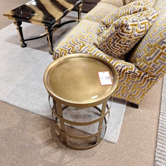 Round Brass End Table (TI)