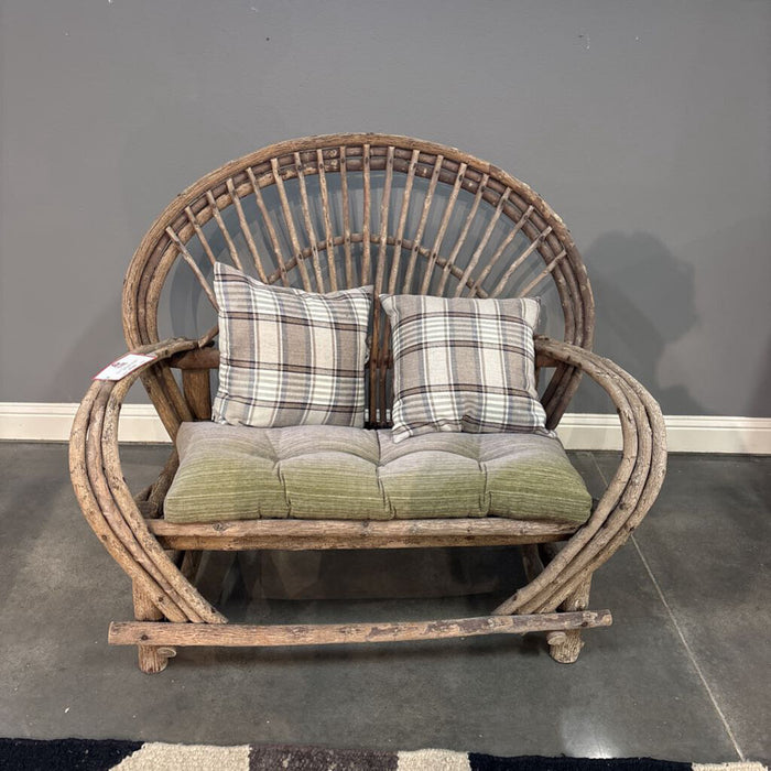 Wooden Rustic Patio Bench (LSH)