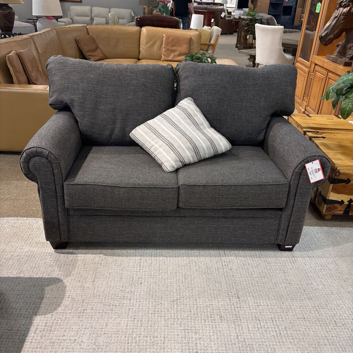 Dark Grey Fabric Loveseat (ATH)