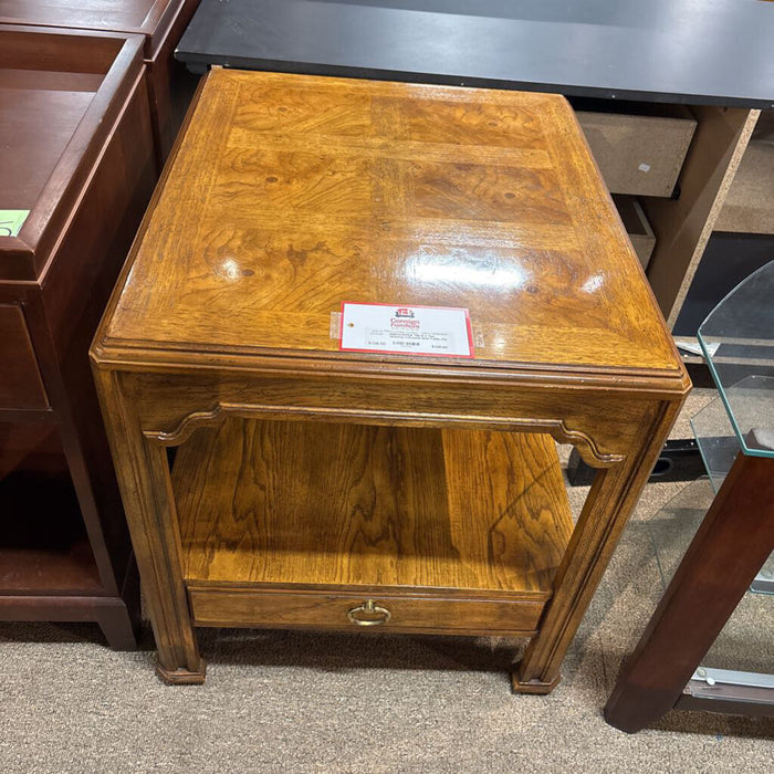 2 Tier Oriental 1 Drawer End Table (TI)