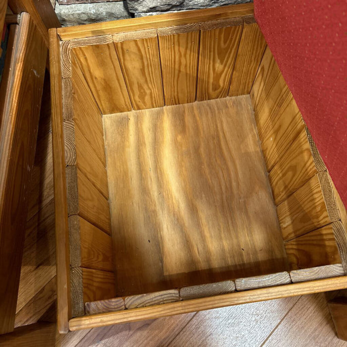 Storage Fabric Upholstered Box Ottoman(SK)