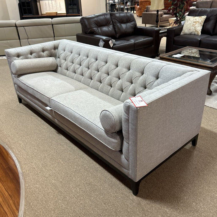 Ethan Allen Tufted Grey Sofa(TIH)