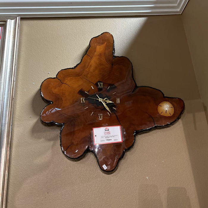 Live-Edge Wall Clock(LSH)