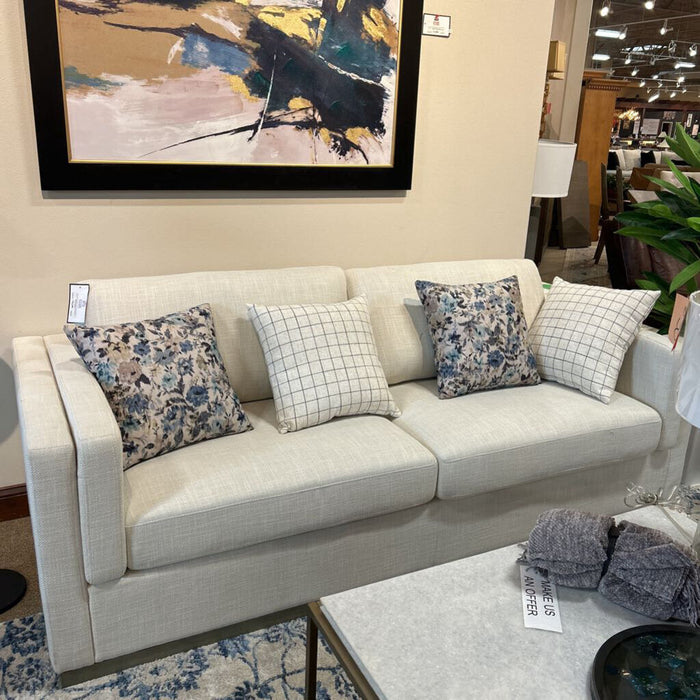 Sofa W/ Wood Base & 4 Pillows (BHAL)