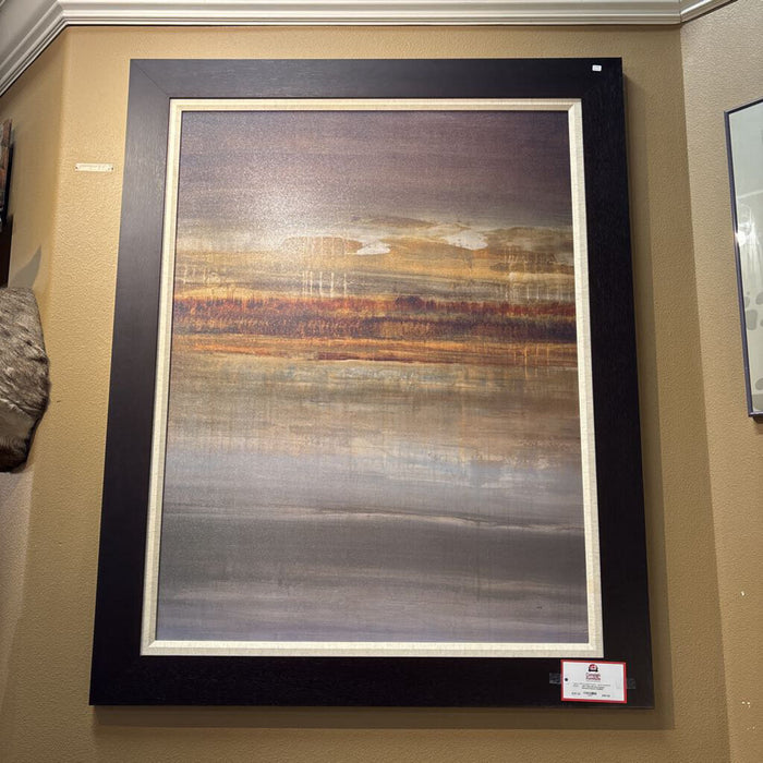 Dark Brown Framed Neutral Canvas Art(BAI)