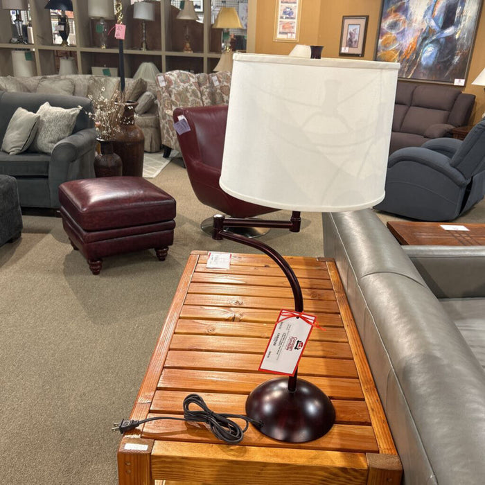 Dark Red Metal Table Lamp(AT)