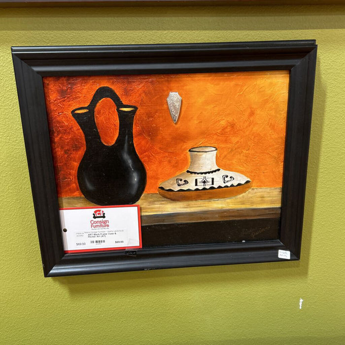 Black Frame Vase & Pitcher Art (AT)