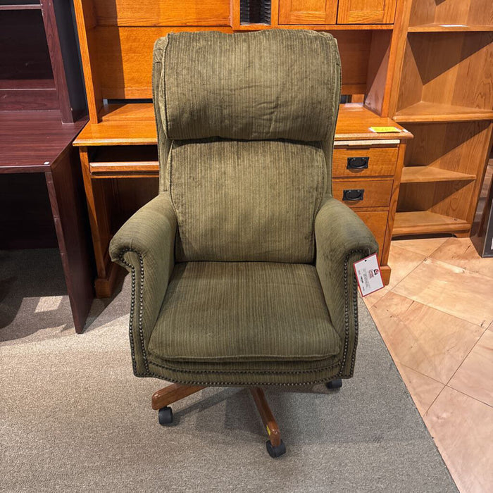 Green Fabric Office Chair w/ Wheels (KL)