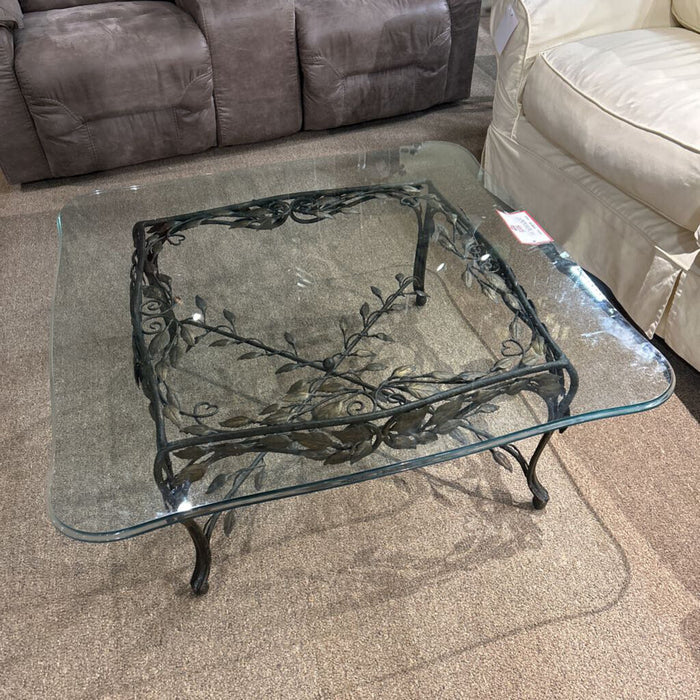 Metal Leaf Base Coffee Table (LSH)