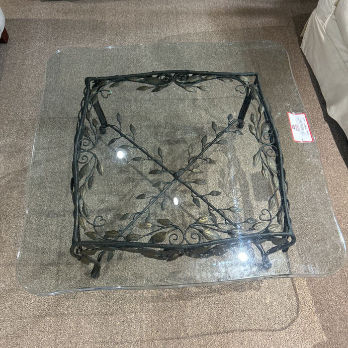 Metal Leaf Base Coffee Table (LSH)