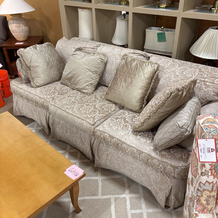Tan Paisley Sofa (CTH)