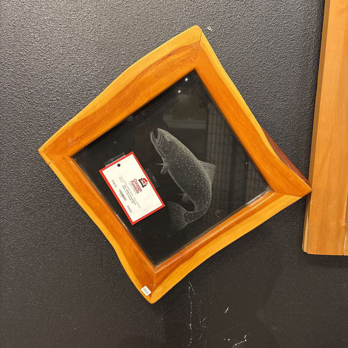 Juniper Framed Black Slate "Trout Rising" (TI)