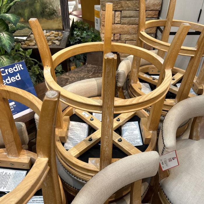 X2 White NH Fabric Barstools (LSH)