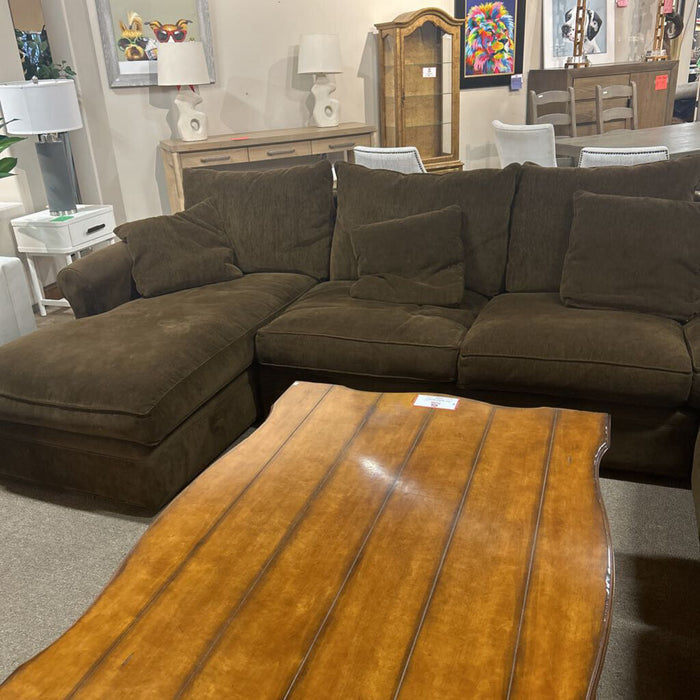 Brown Fabric 4pc Sectional (BTHH)