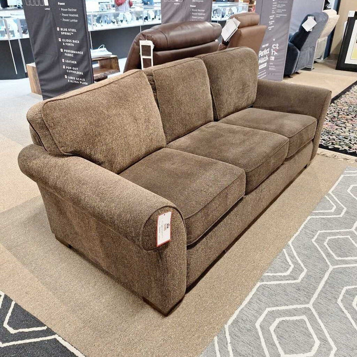 Brown Fabric Sofa (MLH)