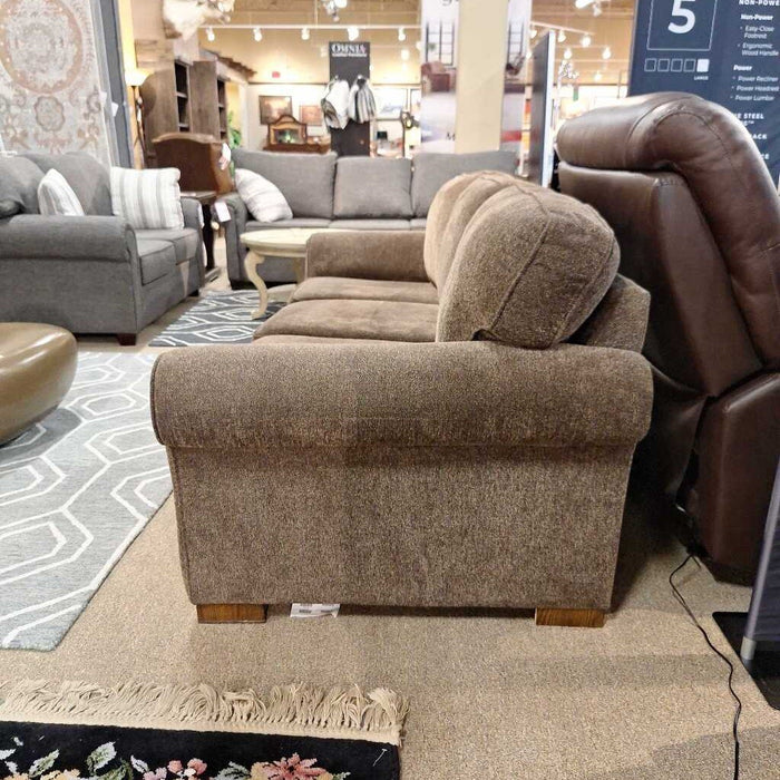 Brown Fabric Sofa (MLH)