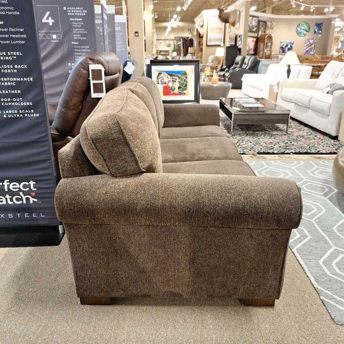 Brown Fabric Sofa (MLH)