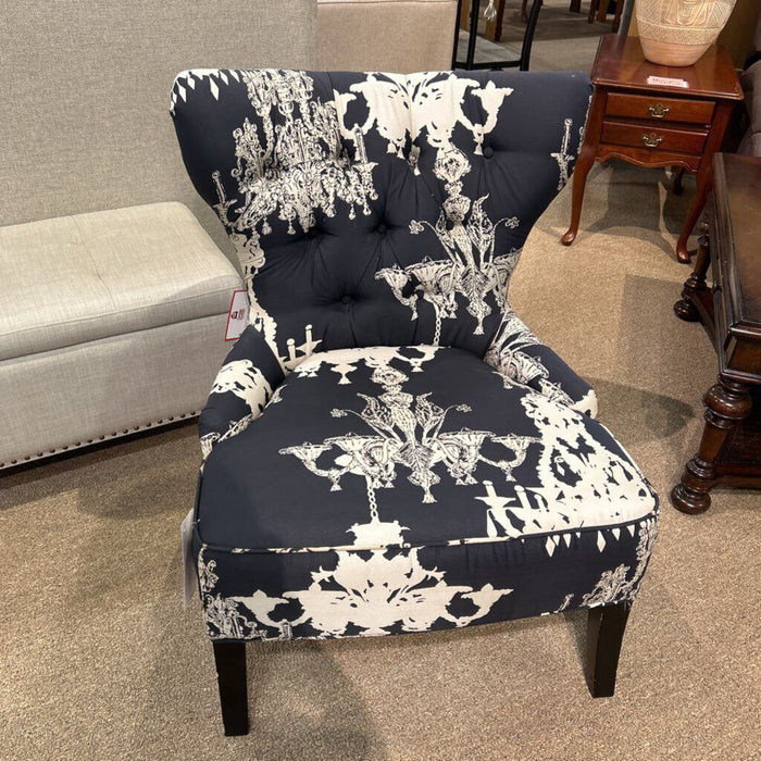 Black Chandelier Patterned Chair(LKA)