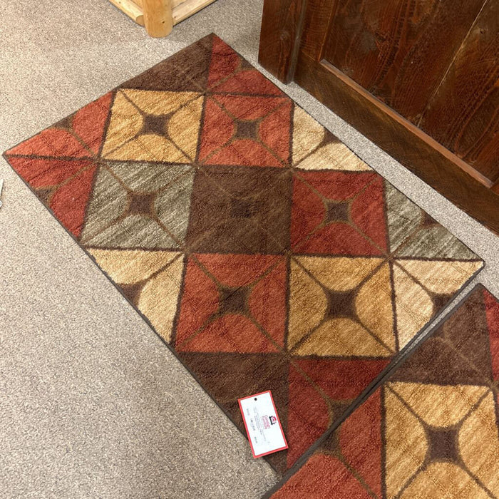 2x4 Red / Yellow Pattern Rug (AT)
