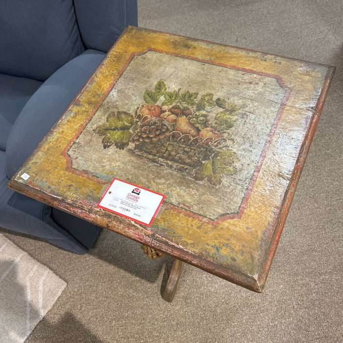 Antique Pedestal 1-Drawer End Table(BAH)