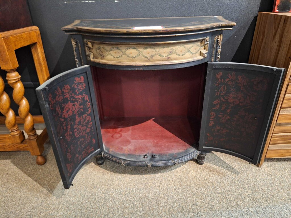 2-Door DW Floral Accent Cabinet(ALK)