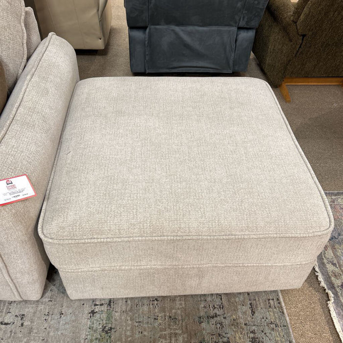 3pc Grey Fabric Sectional+Ottoman(BLSH)