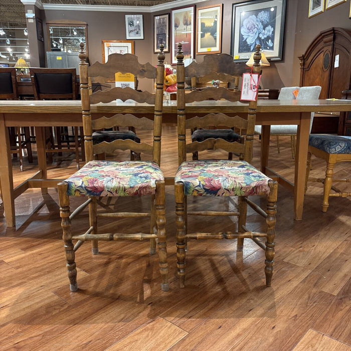 S/4 Floral Seated DR Chairs (KH)