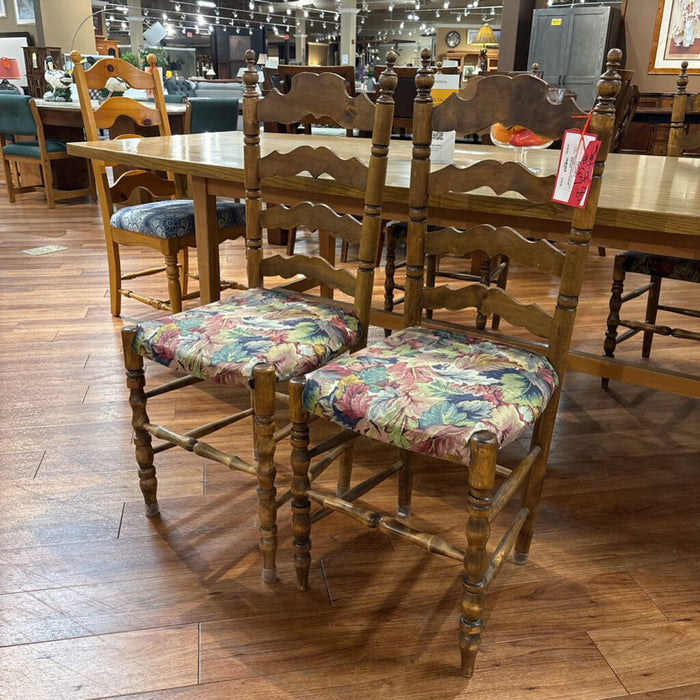 S/4 Floral Seated DR Chairs (KH)