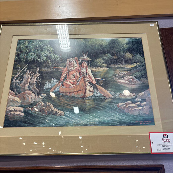 Native American's Rowing Art(SK)