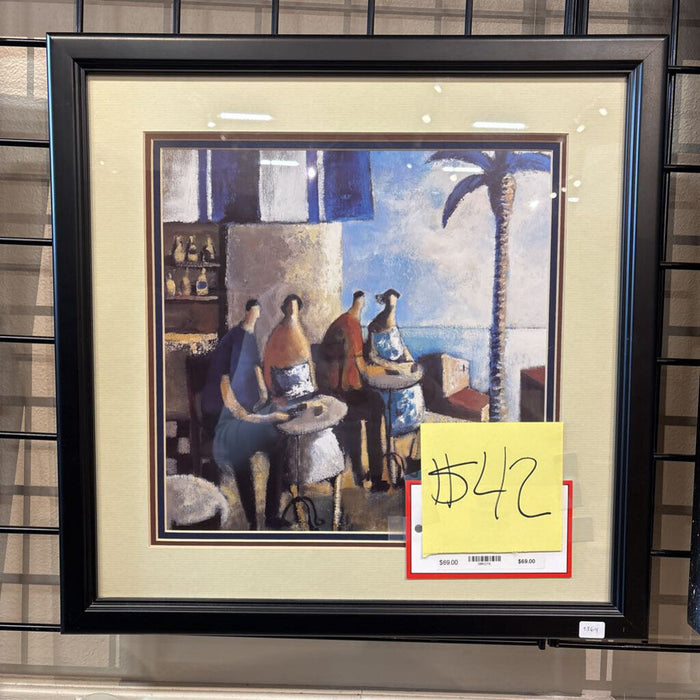 Small Abstract People w/ Scenic View Art(AT)