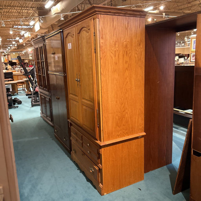 2pc Orange 2-Door 2-Drawer Armoire(AMK)