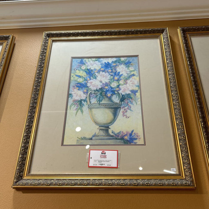 Gold Ornate Fruit Bowl Art(BLA)