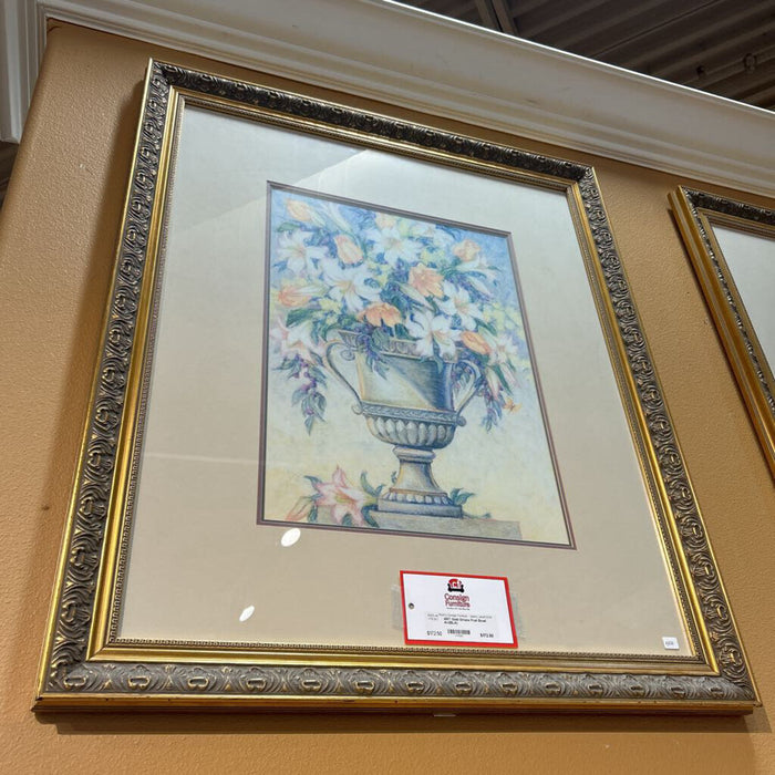 Gold Ornate Fruit Bowl Art(BLA)