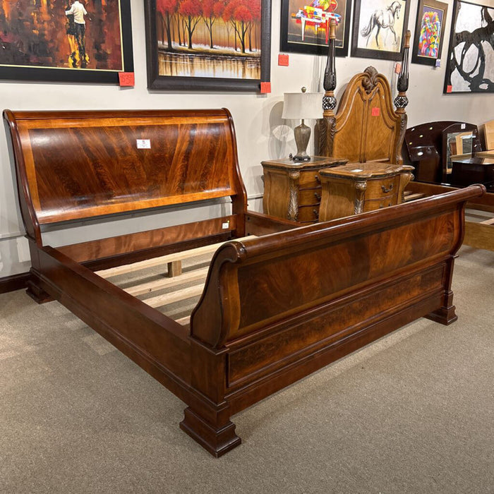 Darkwood Sleigh Cali King Bed (BHIH)
