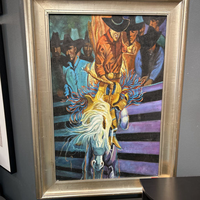 Silver Framed Cowboy Art(BHA)