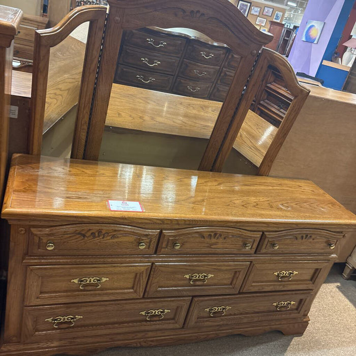 8-Drawer Long Dresser w/ Mirror(ATH)