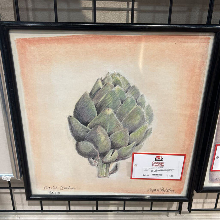 Black Framed Vegi/Fruit Art (LS)