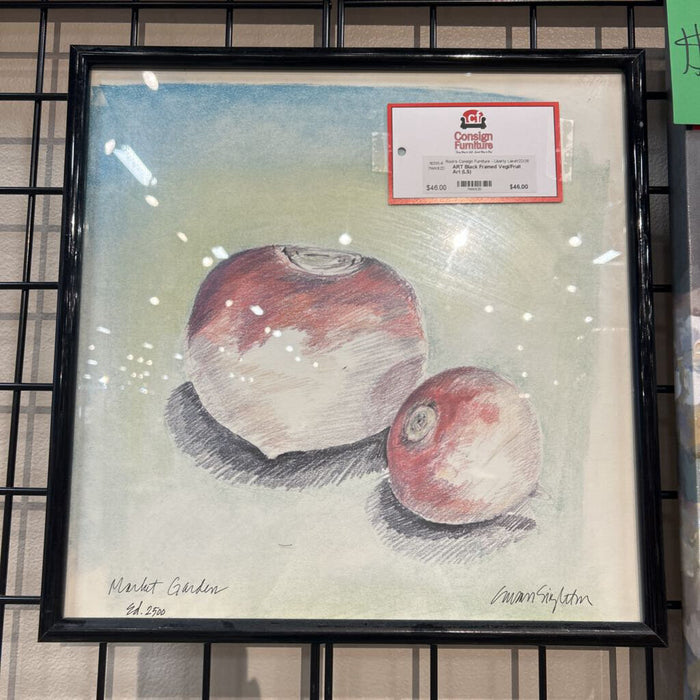 Black Framed Vegi/Fruit Art (LS)