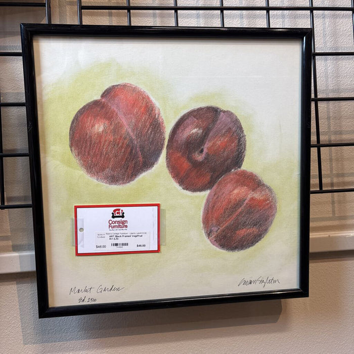 Black Framed Vegi/Fruit Art (LS)