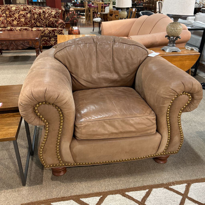 Brown/Tan Leather NH Chair(LKA)