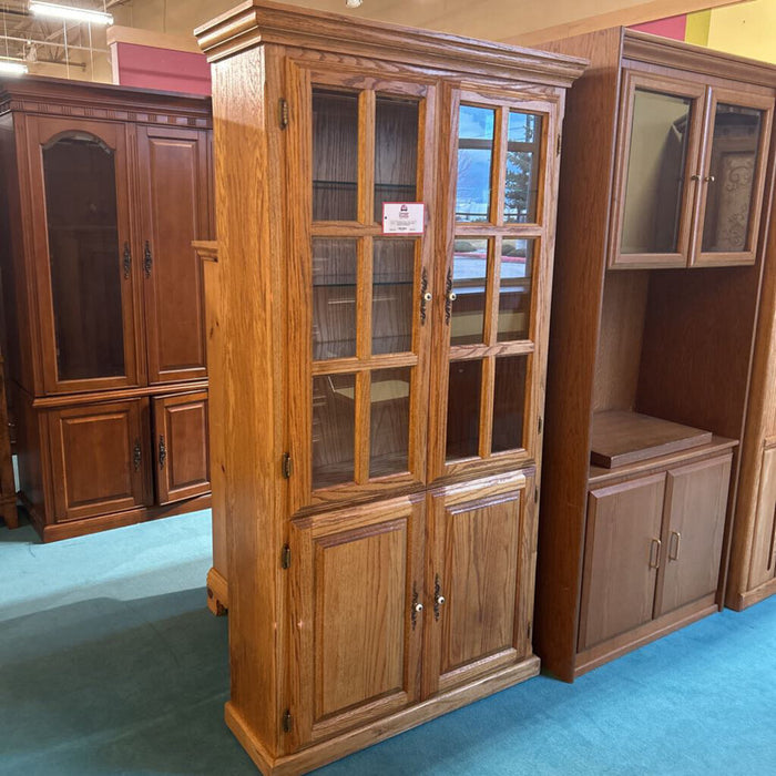 4-Door Oak Storage Armoire(LKA)