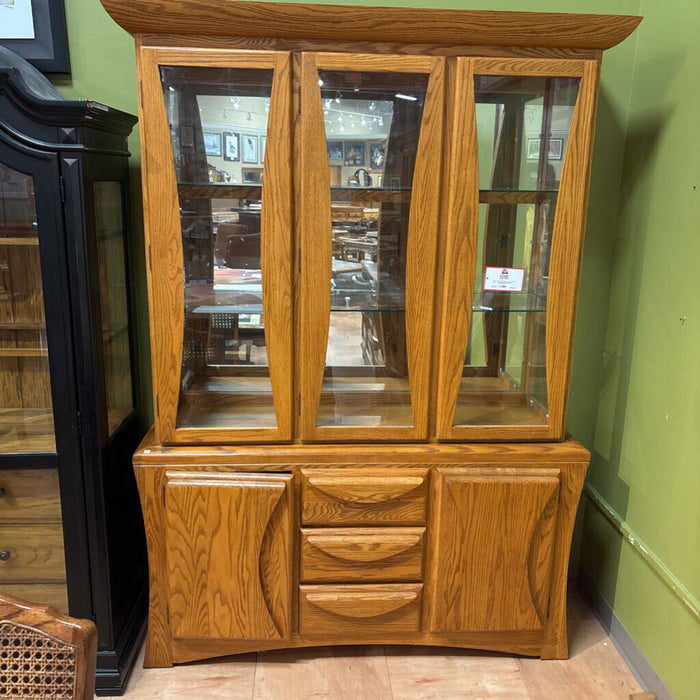 2PC LW Oak Hutch(ALK)